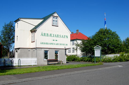 Eingang zum Freilichtmuseum Árbær