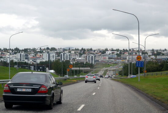 Fahrt durch Reykjavík
