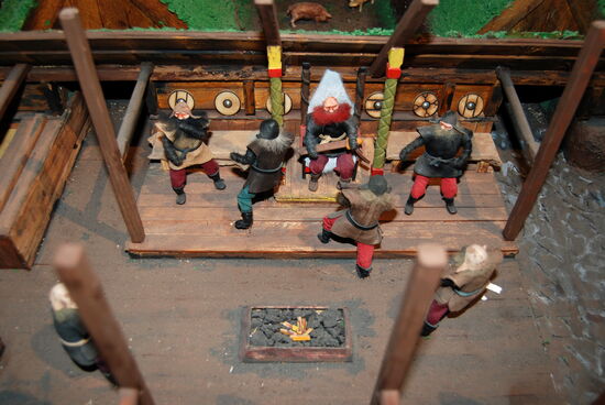 mit Sitz des Häuptlings