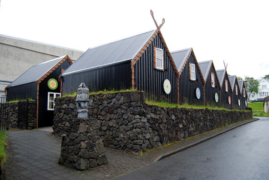 die Unterkunftshäuschen