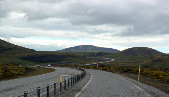 Auffahrt zur Hellisheiði