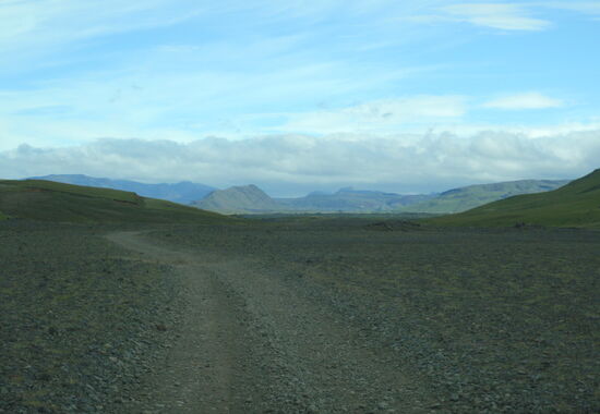 teilweise war die Piste kaum zu erkennen