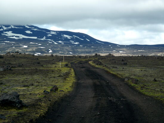 die Piste wurde welliger und ruppiger