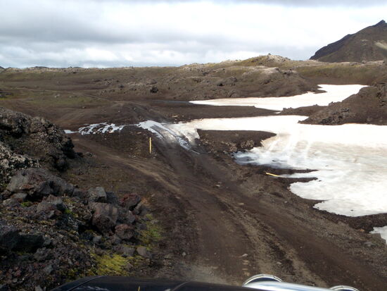 die nächsten Schneefelder