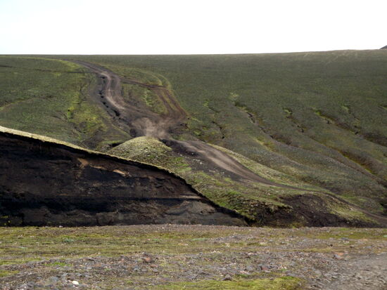 teilweise sehr ausgewaschen