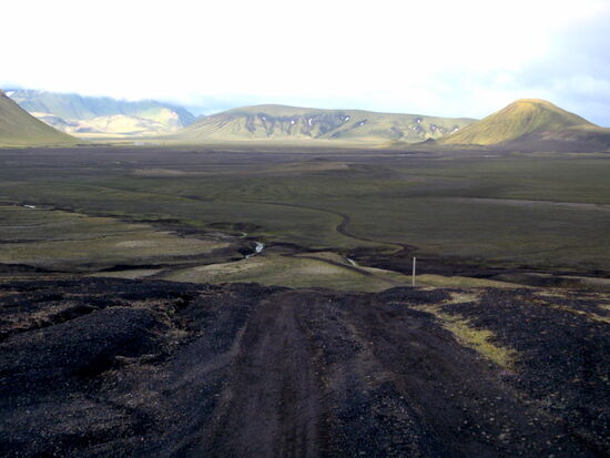 dann ging es wieder steil bergab