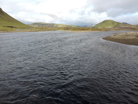 Rauðufossakvísl, der große Fluß