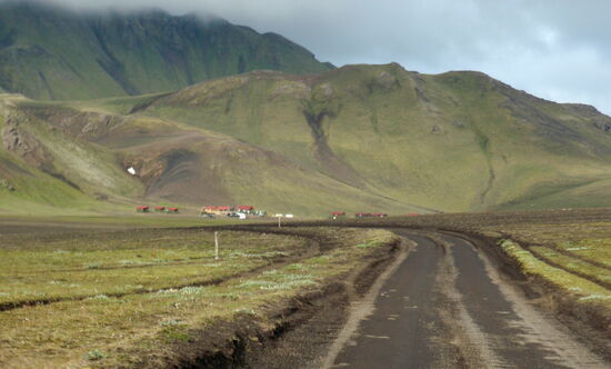 Landmannahellir kommt in Sicht