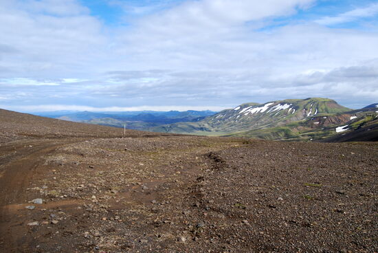 die Piste stieg immer höher