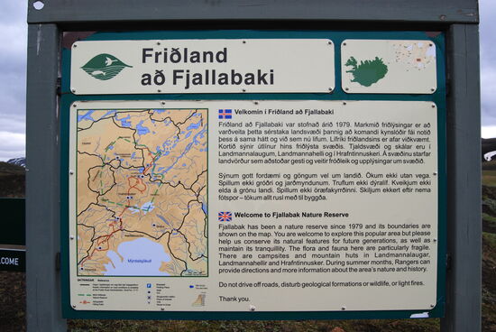 hier verließen wir das Naturschutzgebiet Friðland að Fjallabaki