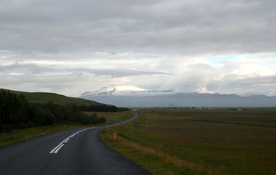zurück auf der 261 auf den Eyjafjallajökull zu