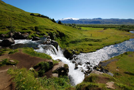 Blick von der Stufe zum Eyjafjallajökull