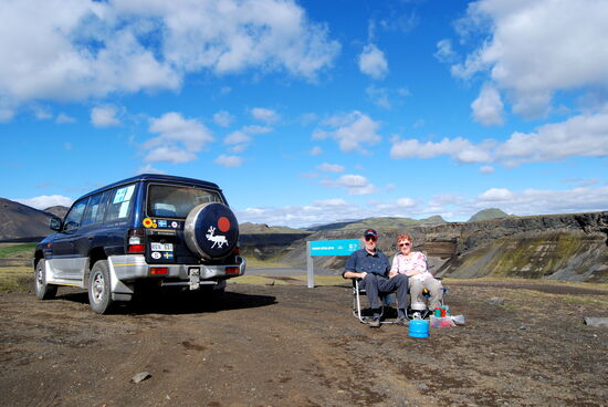 Rast auf dem Plateau an der Innri-Emstruá