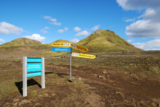 und fuhren weiter auf der F 210 in Richtung Osten