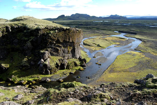 Blick ins Tal der Hólmsá