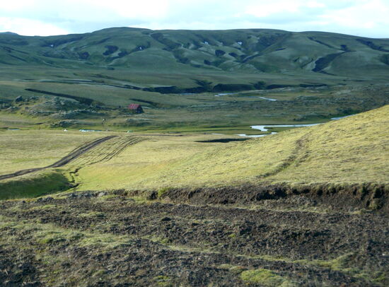 hinunter zum Campingplats