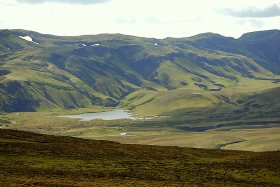 von dem wir wieder den Álftavötn sehen konnten