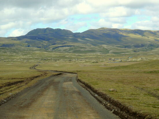 die Piste F 208 schwenkte dann in Richtung Norden