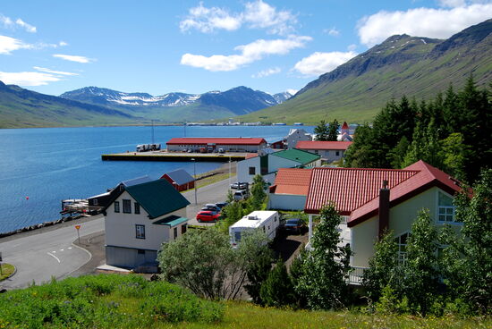 Blick über Neskaupstaður