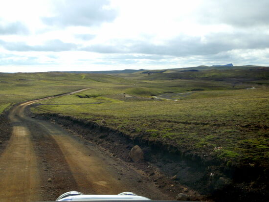 teilweise war der Weg sehr eingeschnitten