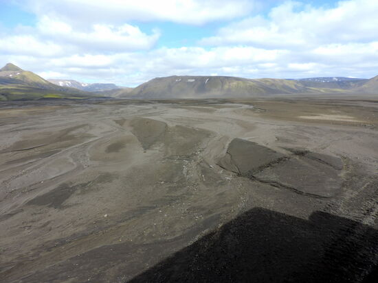 Wasserspuren im Sander