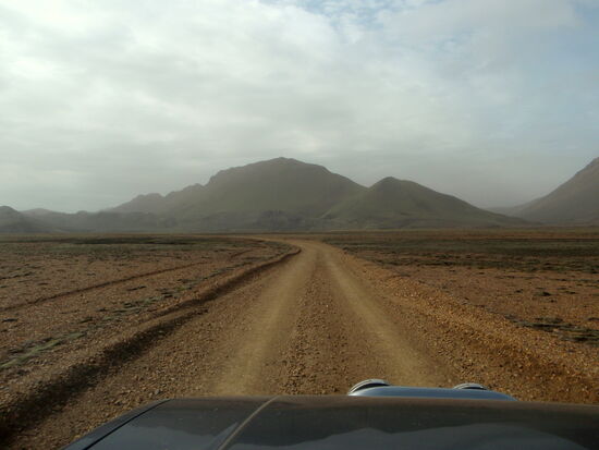 nach einer kurzen Fahrt über einen Berg