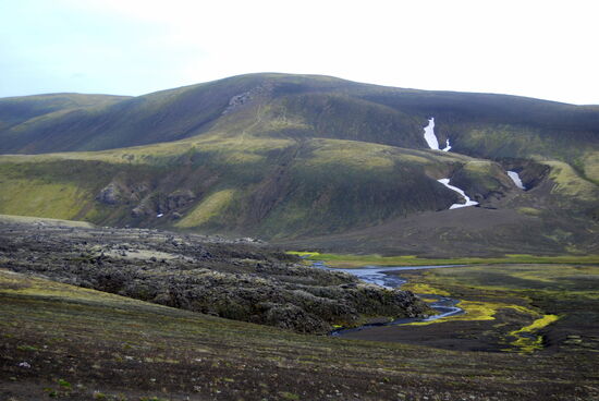 dick gepackt geflossene Lava