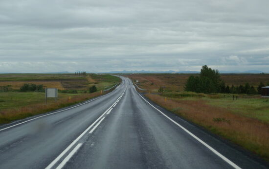 auf der N 1 in Richtung Hella