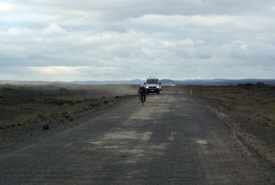 auf der Schotterpiste 26 begegneten uns sogar Radfahrer