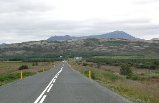 wir fuhren auf die Einmündung der 35 zu