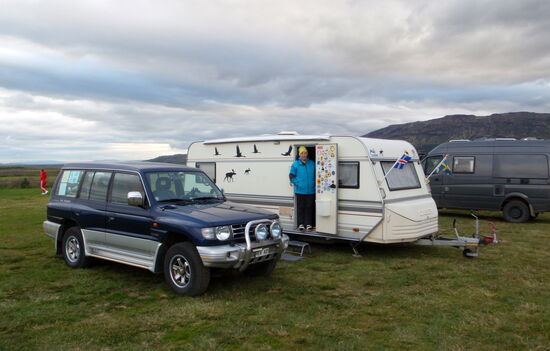 auf dem Campingplats Skjól