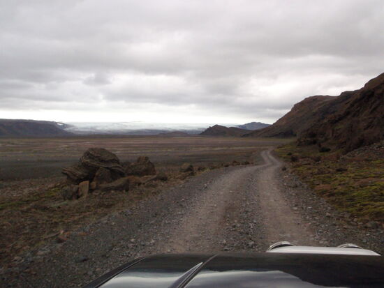 immer weiter auf den Gletscher zu