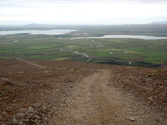 immer steiler führte der Weg auf die Seen zu