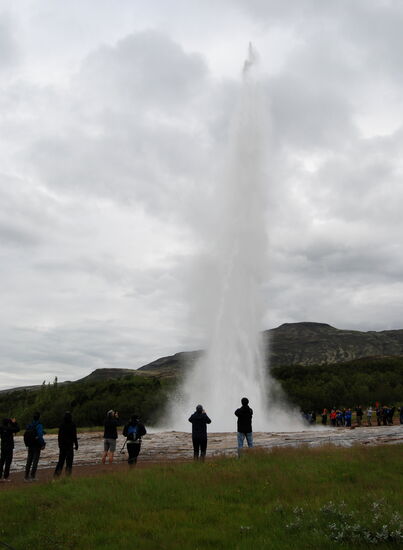 die einzige Springquelle, die jetzt hier regelmäßig ausbricht