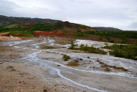 und hielten noch einmal an den heißen Quellen von