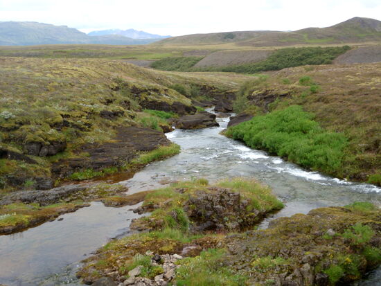 kleiner Nebenfluß der Hvitá