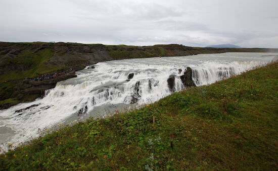 die obere Stufe des Gullfoss
