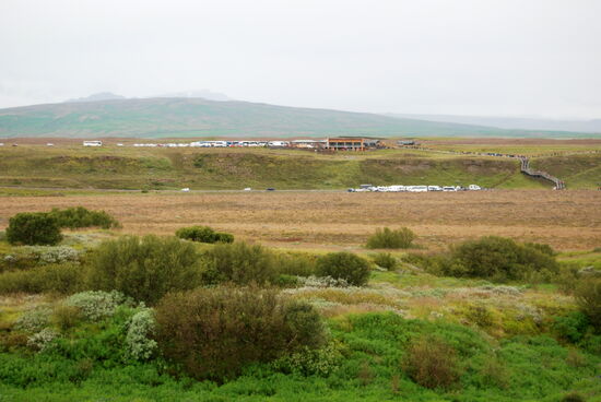 und den Touristenparkplätzen