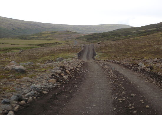 Rückweg über die Piste