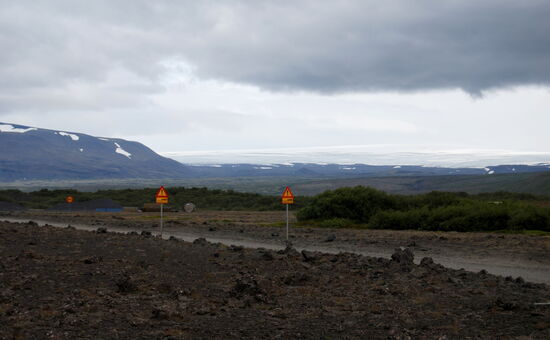 Abzweig der 550, die auf den Langjökull zu führt, dort waren wir 2012