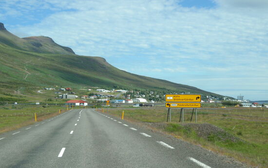 Abzweig nach Fáskrúðsfjörður