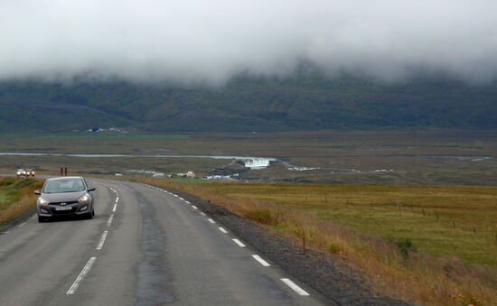 auf der N 1 bekamen wir Sicht auf den Goðafoss