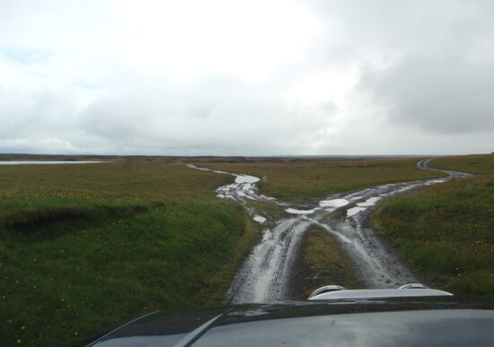 wo lang? wir nahmen die rechte Spur, was richtig war