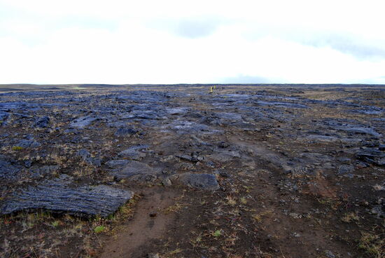 das Lavafeld Ódáðahraun, das größte Íslands