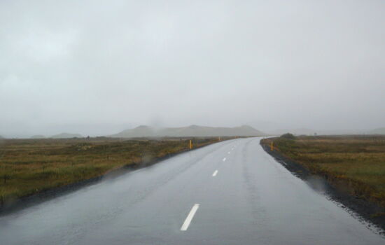 Weiterfahrt im Regen