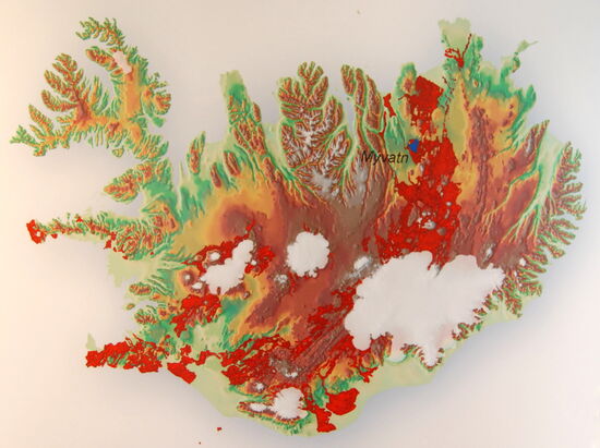 die aktiven Zonen Íslands