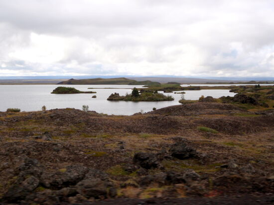 am südöstlichen Ufer des Mývatn