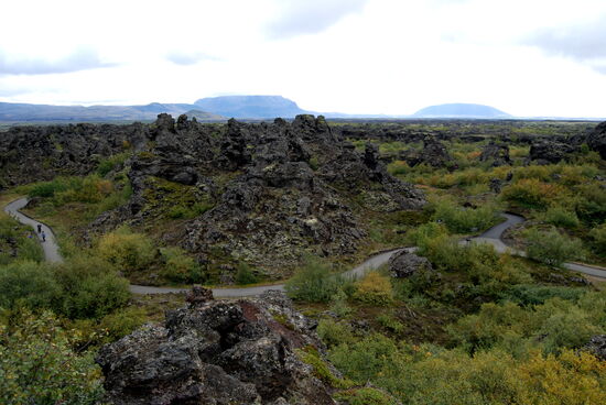Blick über Dimmuborgir