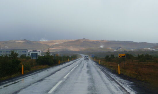 als wir Reykjahlíð verließen, regnete es mal wieder