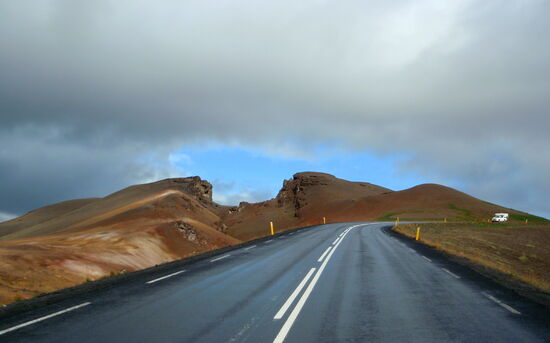 Auffahrt zur Námaskarð